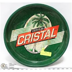 CERVEZA CRISTAL SERVING TRAY.