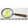 Image 1 : ANTIQUE MAGNIFYING GLASS.