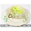 Image 1 : BELLEEK PORCELAIN SHAMROCK CUP & SAUCER.