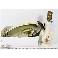 40/50'S BOUDOIR LAMP AND OVER BED BOARD LAMP