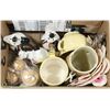 Image 1 : BOX WITH MISC OLD KITCHEN ITEMS
