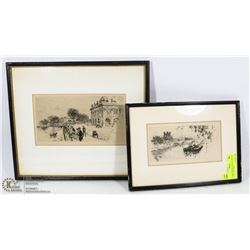 PAIR OF HENRI LE RICHE (1868-1929) ALONG THE SEINE