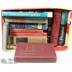 BOX OF ANTIQUE/VINTAGE BOOKS
