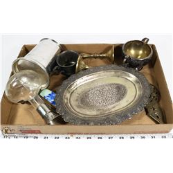 VINTAGE SILVERWARE PEWTER BRASS COLLECTION
