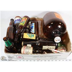 FLAT OF VINTAGE/ANTIQUE BOTTLES