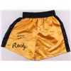 Image 1 : Burt Young Signed "Rocky" Boxing Trunks Inscribed "Paulie" (MAB Hologram)