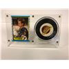 Image 1 : CLIFF RONNING AUTOGRAPHED HOCKEY PUCK & HOCKEY CARD