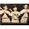 Image 2 : TRIPLE SIGNED 28" X 24" FRAMED YANKEES PHOTO (MICKEY MANTLE, JOE DiMAGGIO & TED WILLIAMS)