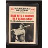 Image 1 : 1961 Nu-Cards Baseball Scoops #455 Babe Ruth New York Yankees Card