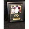 Image 1 : 16" X 20" FRAMED SANTONIO HOLMES & BEN ROETHLISBERGER SUPER BOWL CHAMPS PHOTO W. REPLICA CHAMPS RING