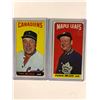 Image 1 : 1964-65 TOPPS TOE BLAKE & PUNCH IMLACH HOCKEY CARDS