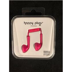 BRAND NEW HAPPY PLUGS DELUXE EDITION HEADPHONES MIC & REMOTE