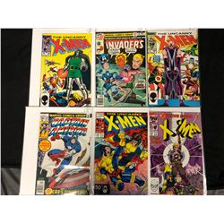 MARVEL COMIC BOOK LOT (X-MEN, INVADERS, CAPTAIN AMERICA)