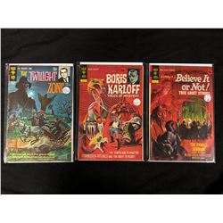 GOLD KEY COMIC BOOK LOT (TALES OF MYSTERY, BELIEVE IT OR NOT, TWILIGHT ZONE)