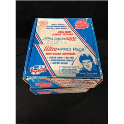 ULTRA PRO PAGE (NEW CLEAR MATERIAL) 2 BOXES