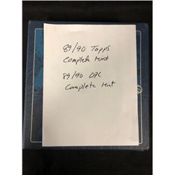 1989-90 COMPLETE HOCKEY SETS (TOPPS & O-PEE-CHEE) MINT CONDITION