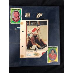 HOCKEY CARD & PHOTO LOT (ROGATIEN VACHON AUTO PHOTO)