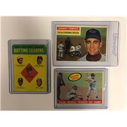 BASEBALL TRADING CARDS LOT (BATTING LEADERS, BASEBALL THRILLS, JOHN TEMPLE)