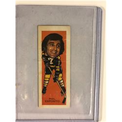 Phil Esposito 1974 Nabisco Sugar Daddy Pro Faces Card #11 - Boston Bruins