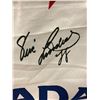 Image 2 : 1992 ALBERTVILLE TEAM CANADA WORLD JUNIORS FLAG W/ ERIC LINDROS AUTO