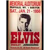 Image 1 : 1956 ELVIS PRESLEY CONCERT POSTER (BUFFALO NY)
