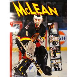 KIRK McLEAN AUTOGRAPHED PHOTO (VANCOUVER CANUCKS)