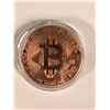 Image 1 : Bronze Plated Coin BTC Bitcoin Collection