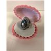 Image 1 : 925 SILVER RING W/ GEMSTONE (SIZE 8)