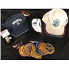 Image 1 : SPORTS FAN SOUVENIR LOT (BALL CAPS, PATCHES & MORE)
