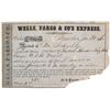 Image 1 : Wells Fargo Receipt for Gold Dust Sent to the San Francisco Mint, 1861