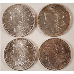Four Morgan Dollars