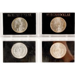 Two Nice Morgan Dollars