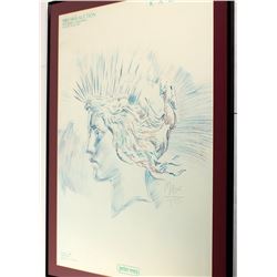 Print Framed & Matted "Liberty Lady"