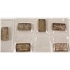Image 1 : Six Small Carson Mint Silver Ingots