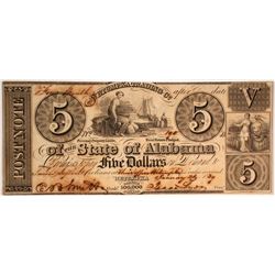 $5 Wetumpka Trading Company Note