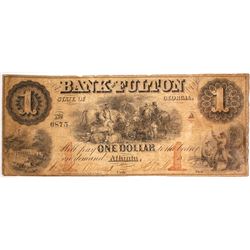 $1 Bank of Fulton Note