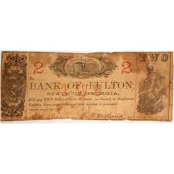 Bank of Fulton $2 Note