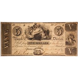 $5 Bank of Darien Note