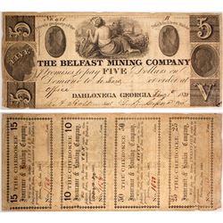 $5 Belfast Mining Company Note