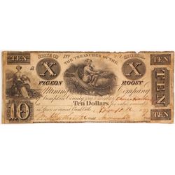 Pigeon Roost Mining Company Scrip $10