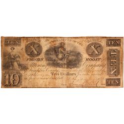 $10 Pigeon Roost Mining Company Note