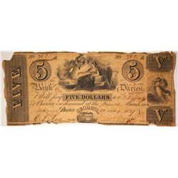 $5 Bank of Darien Note