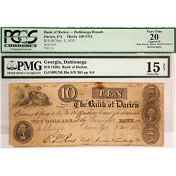$10 Bank of Darien Note