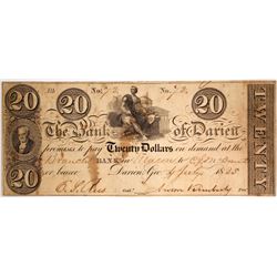 $20 Bank of Darien Note