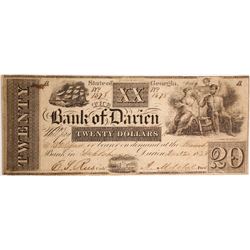 Bank of Darien $20 Note