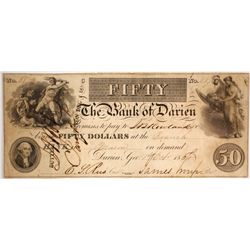 $50 Bank of Darien Note