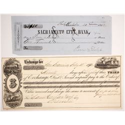 Two California Gold Rush Checks