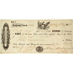 Second of Exchange, Natchez, 1838