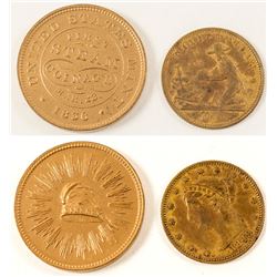Two Gold Rush Era Tokens