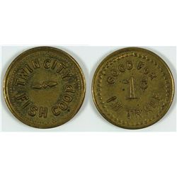 Twin City Fish Coop Token, Berwick, Louisiana